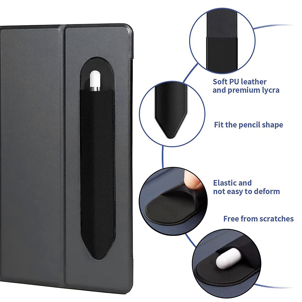 Verilux Pencil Holder Cover for Apple Pencil 1st 2nd Generation, Adhesive Apple Pencil Case Sleeve for iPad Tablet Stylus Surface Pencil (Black - Pencil Case Only) Verilux Pencil Holder Cover for Apple Pencil 1st 2nd Generation, Adhesive Apple Pencil Case Sleeve for iPad Tablet Stylus Surface Pencil (Black - Pencil Case Only)